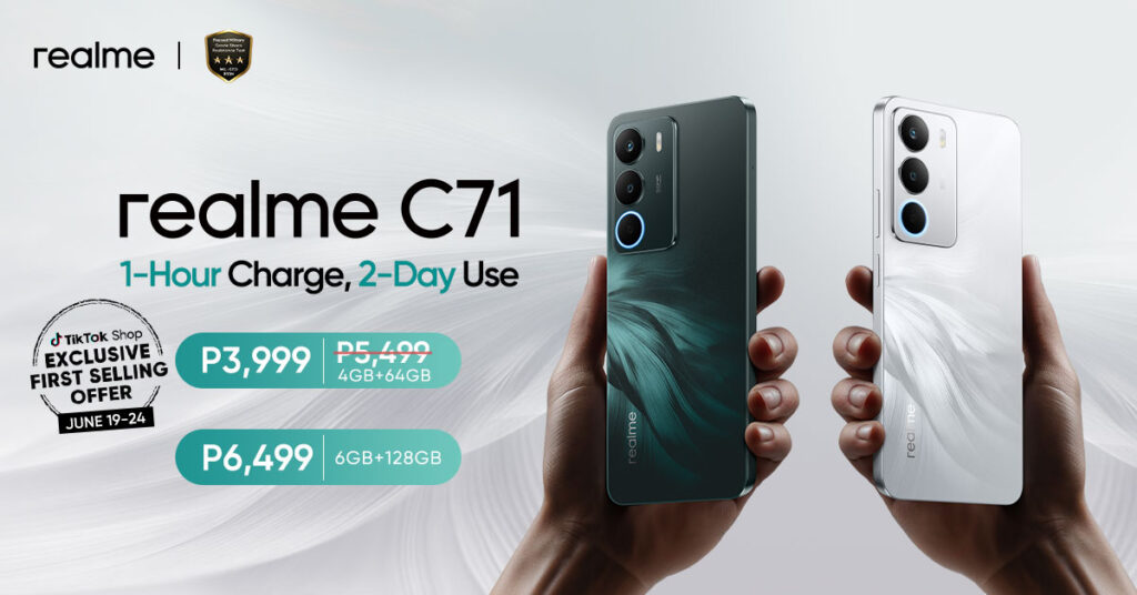 C71 realme C71 launches in the Philippines with a 6,300mAh battery for as ...